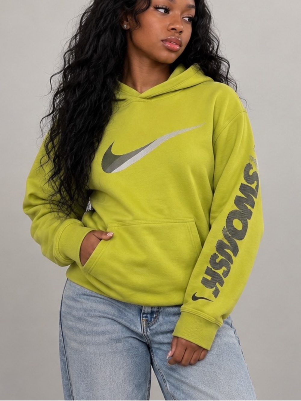 Nike Lime Green graphic Hoodie
